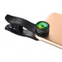 HAUTIK multifunctionele objectieflens 4 in 1 met clip voor Apple iPhone - 180° fisheye / macro-objectief / telescopische objectieflens / groothoekobjectief / groothoekobjectieflens