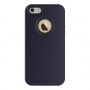 Beschermhoes met voor voor Apple iPhone SE (2016) / 5S - donkerblauw