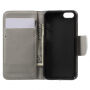 Flip Case met standaard en vakje voor documenten iPhone 5 / 5S / SE (2016) - Raak mijn telefoon niet aan.