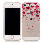 Zachte plastic hoes voor Apple iPhone SE (2016) / 5S - harten en bloemen