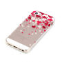 Zachte plastic hoes voor Apple iPhone SE (2016) / 5S - harten en bloemen