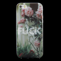 Beschermhoes van zacht kunststof voor de bescherming van Apple iPhone SE (2016) / 5 / 5S - FUCK