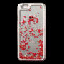 Beschermhoes met bewegende pailletten voor Apple iPhone 6 / 6S - rode harten