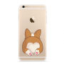 Zachte plastic hoes voor Apple iPhone 6 / 6S - corgi