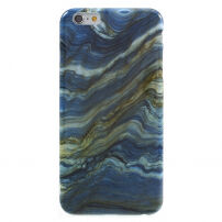 Beschermhoes van zacht kunststof voor de bescherming van Apple iPhone 6S - blauwe agaat