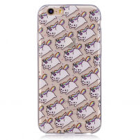 Beschermhoes van zacht kunststof voor de bescherming van Apple iPhone 6S - kat eenhoorns