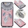 Beschermend plastic deksel met zwart frame voor Apple iPhone 6 / 6S - droomvanger met veren