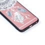 Beschermend plastic deksel met zwart frame voor Apple iPhone 6 / 6S - droomvanger met veren