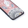 Beschermend plastic deksel met zwart frame voor Apple iPhone 6 / 6S - droomvanger met veren