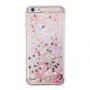 Afdekking met drijvende pailletten voor Apple iPhone 6S Plus / 6 Plus - roze met harten