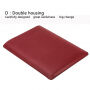 SOYAN kunstlederen enveloppe voor iPad tot 13" / MacBook tot 14" - bordeaux
