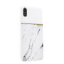 SULADA elegante hoes met marmeren ontwerp voor Apple iPhone XS - wit