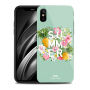 NXE beschermend plastic deksel met gehard glas coating voor Apple iPhone XS - turquoise