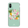 NXE beschermend plastic deksel met gehard glas coating voor Apple iPhone XS - turquoise