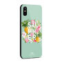 NXE beschermend plastic deksel met gehard glas coating voor Apple iPhone XS - turquoise