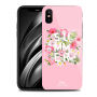 NXE beschermend plastic deksel met gehard glas coating voor Apple iPhone XS - rozig