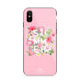 NXE beschermend plastic deksel met gehard glas coating voor Apple iPhone XS - rozig
