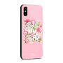 NXE beschermend plastic deksel met gehard glas coating voor Apple iPhone XS - rozig