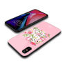NXE beschermend plastic deksel met gehard glas coating voor Apple iPhone XS - rozig