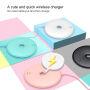 BASEUS draadloze BASEUS draadloze QI lader stijl donut voor Apple iPhone - rozig