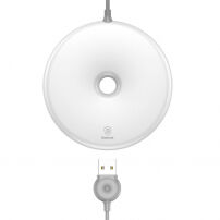 BASEUS draadloze BASEUS draadloze QI lader stijl donut voor iPhone - wit