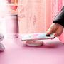 BASEUS draadloze BASEUS draadloze QI lader stijl donut voor iPhone - wit