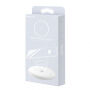 BASEUS draadloze BASEUS draadloze QI lader stijl donut voor iPhone - wit