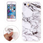 Beschermende plastic hoes voor iPhone 5 / 5S / SE (2016) - wit marmer