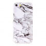 Beschermende plastic hoes voor iPhone 5 / 5S / SE (2016) - wit marmer