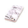 Beschermende plastic hoes voor iPhone 5 / 5S / SE (2016) - wit marmer