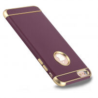 Beschermhoes voor Apple iPhone 6 Plus - goud / bordeauxrood