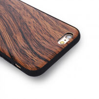 Beschermhoes in houten uitvoering voor Apple iPhone 6 Plus - bruin