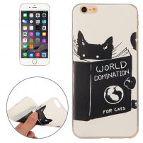 Beschermende plastic hoes voor Apple iPhone 6S Plus / 6 Plus - de kat wil de wereld regeren...