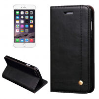 Beschermende flip case gemaakt van kunstleer Apple iPhone 6 Plus - zwart