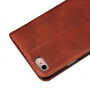 Beschermende flip case gemaakt van kunstleer Apple iPhone 6 Plus - bruin