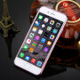 Luxe hoes met zilveren houder met stenen voor Apple iPhone 6 Plus