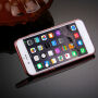 Luxe hoes met zilveren houder met stenen voor Apple iPhone 6 Plus