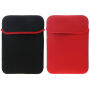 Dubbelzijdige neopreen envelop voor iPad tot 11" / MacBook tot 12" - rood / zwart
