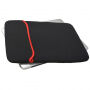 Dubbelzijdige neopreen envelop voor iPad tot 11" / MacBook tot 12" - rood / zwart