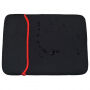 Dubbelzijdige neopreen envelop voor iPad tot 11" / MacBook tot 12" - rood / zwart