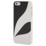 Beschermende plastic hoes voor Apple iPhone 5 / 5S / SE (2016) - wit / zwart