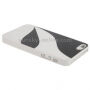 Beschermende plastic hoes voor Apple iPhone 5 / 5S / SE (2016) - wit / zwart