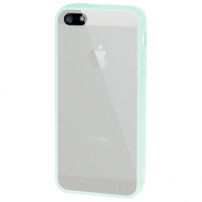 Ultradunne hoes met gekleurd frame voor Apple iPhone 5 / 5S / SE (2016) - muntachtig