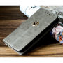 Beschermende flip case gemaakt van kunstleer Apple iPhone 5 / 5S / SE (2016) - grijs