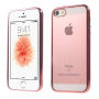 Beschermhoes van zacht plastic met transparante achterkant voor Apple iPhone 5 / 5S / SE (2016) - roze-goud