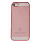 Beschermhoes van zacht plastic met transparante achterkant voor Apple iPhone 5 / 5S / SE (2016) - roze-goud