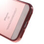 Beschermhoes van zacht plastic met transparante achterkant voor Apple iPhone 5 / 5S / SE (2016) - roze-goud