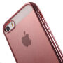 Beschermhoes van zacht plastic met transparante achterkant voor Apple iPhone 5 / 5S / SE (2016) - roze-goud
