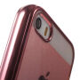 Beschermhoes van zacht plastic met transparante achterkant voor Apple iPhone 5 / 5S / SE (2016) - roze-goud