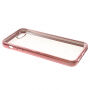 Beschermhoes van zacht plastic met transparante achterkant voor Apple iPhone 5 / 5S / SE (2016) - roze-goud